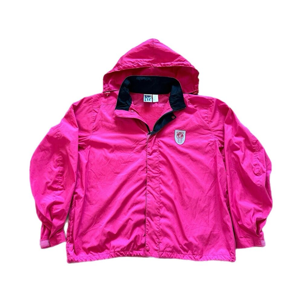 Vintage‎ Nike Jacket Womens XL Pink International Windbreaker 90s